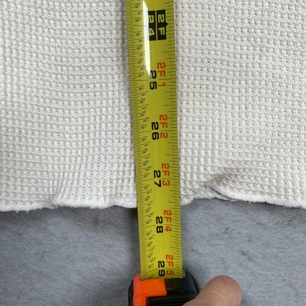 Vintage J.E. Morgan Thermal Shirt Mens XL Waffle Knit Long Sleeve Made in USA